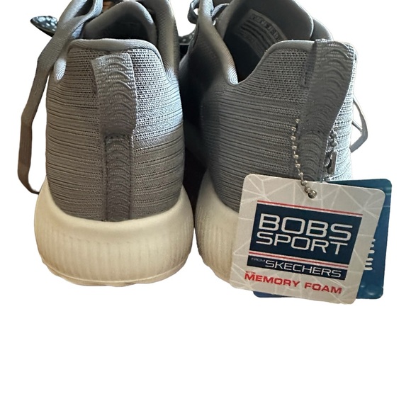 NWT Skechers Women Bobs Sport Squad 32504 Gray Running Shoes Sneakers Size 8. - Picture 4 of 6